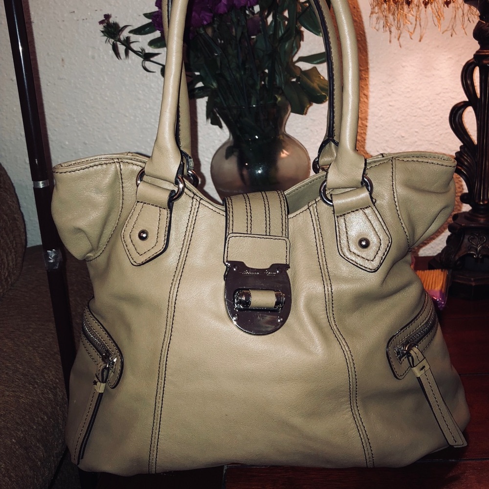 Etienne Aigner Beige Satchel Shoulder Bag